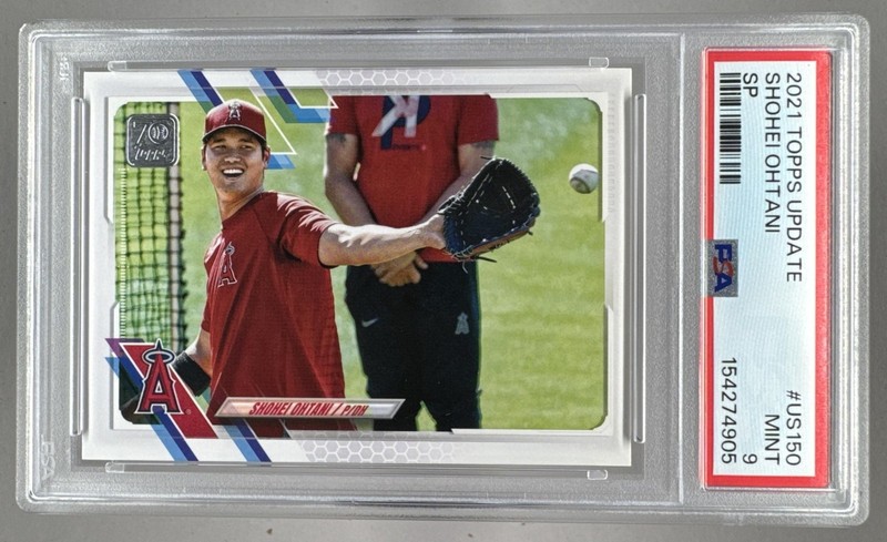 154274905 Shohei Ohtani 2021 Topps Update #US150 SP PSA 9