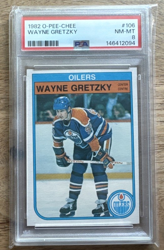 1982 WAYNE GRETZKY O-PEE-CHEE #106 PSA NM-MT 8