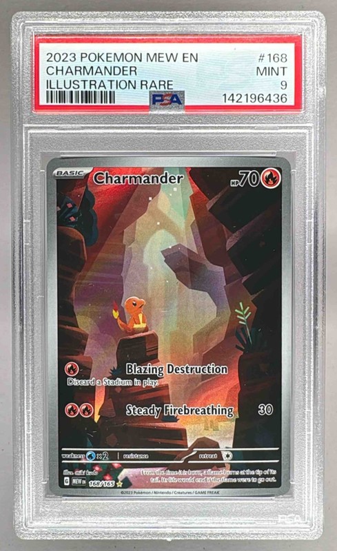 2023 Pokemon Scarlet Violet 151 MEW EN 168 Charmander PSA 9 142196436