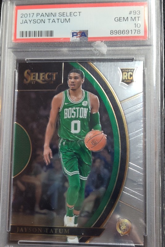 2017-18 Panini Select - Concourse Jayson Tatum #93 (RC) PSA 10 view 1