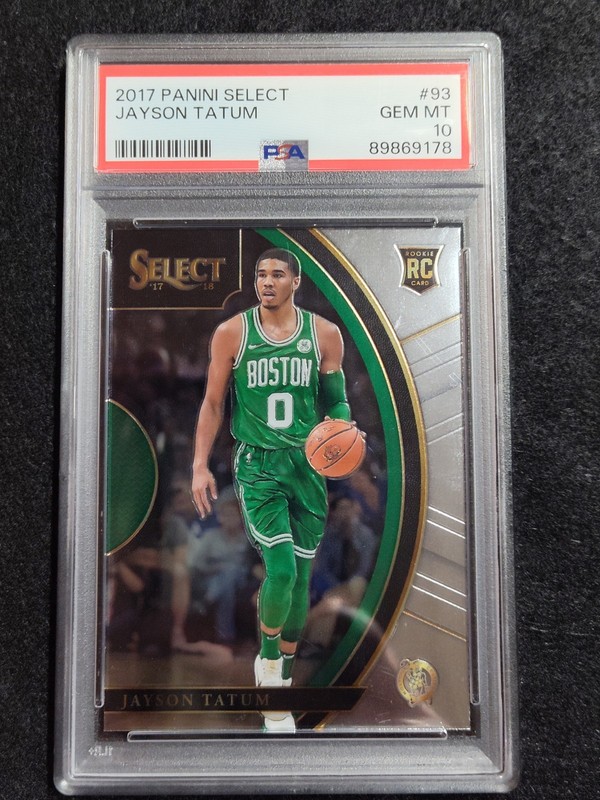 2017-18 Panini Select - Concourse Jayson Tatum #93 (RC) PSA 10 view 2