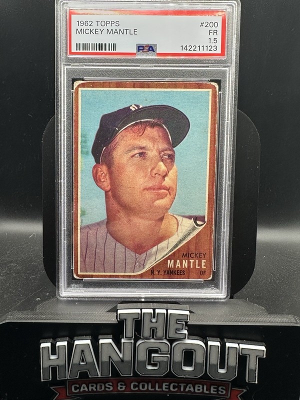 1962 Topps MICKEY MANTLE Baseball Card #200 PSA 1.5