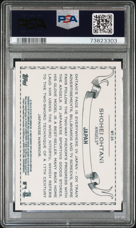 Shohei Ohtani, Rookie Card (RC), 2018 Topps Allen & Ginter World Talent, PSA 10 view 2