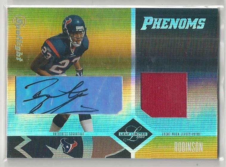 2004 LEAF LIMITED SPOTLIGHT PHENOMS DUNTA ROBINSON RC AUTO PATCH 07/10!!