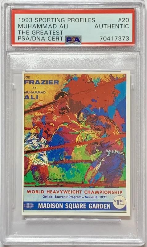 1993 Sporting Profiles MUHAMMAD ALI Frazier PSA Autograph ON CARD Auto RARE