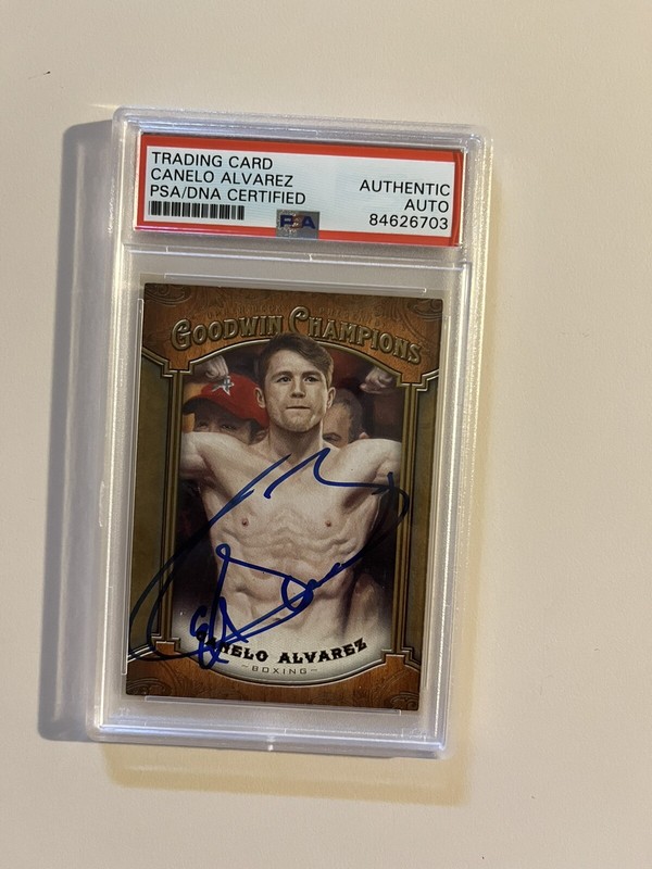 Canelo Alvarez Signed Card With PSA