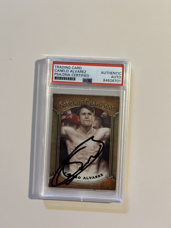 Canelo Alvarez Signed Card With PSA