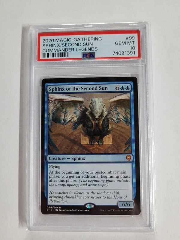 MTG Sphinx of the Second Sun PSA 10 Commander Legends Card #099 POP 1 FREE S&H 