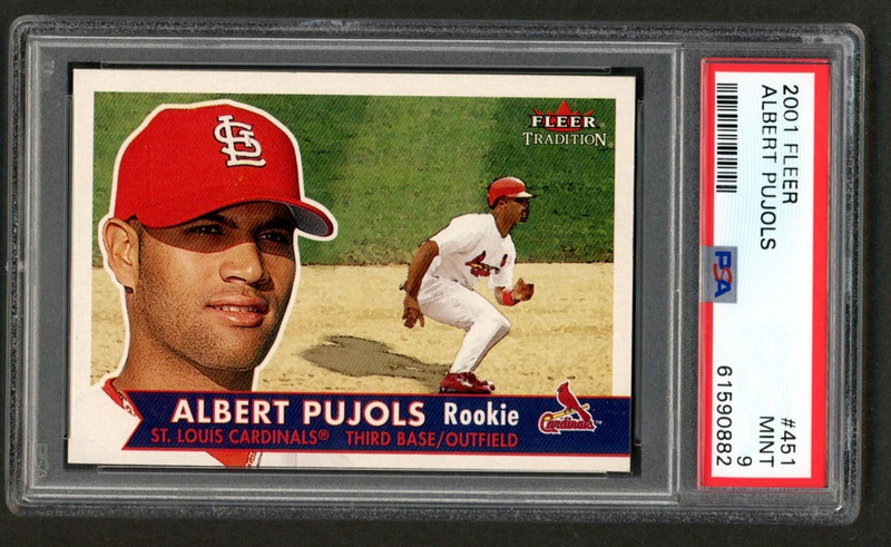 2001 Fleer Tradition Albert Pujols RC #451 PSA 9 MINT