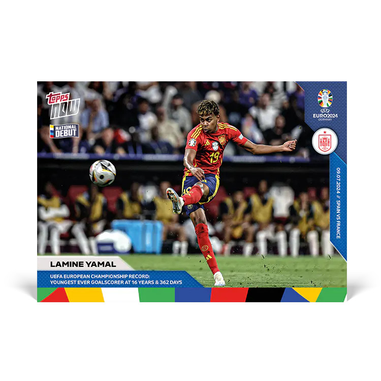 Euro 2024 Topps Now Lamine Yamal #54 Rookie RC