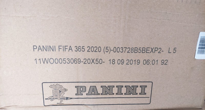Panini Fifa 365 2020 10 Boxes Blue Backs Erling Haaland Rookie view 2