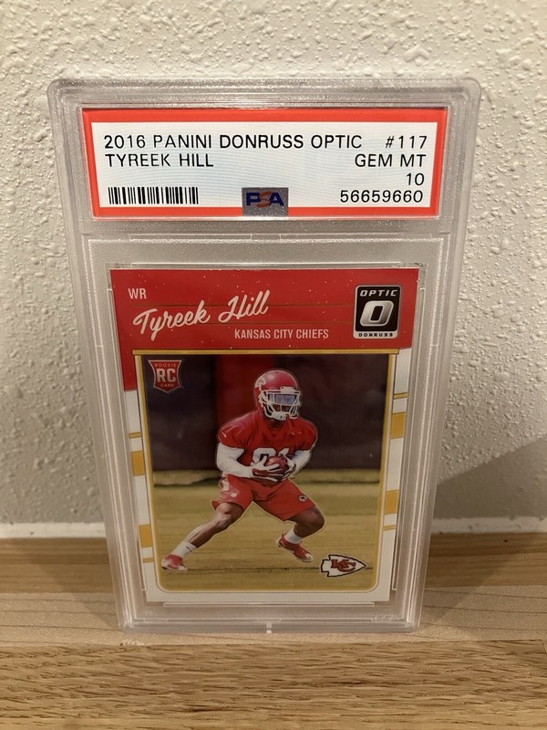 TYREEK HILL 2016 DONRUSS OPTIC FOOTBALL ROOKIE CHIEFS RC PSA 10 Future HOF?