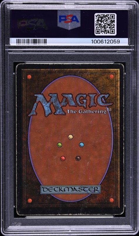 1993 Magic The Gathering Black Lotus Unlimited PSA 4 VG-EX view 2