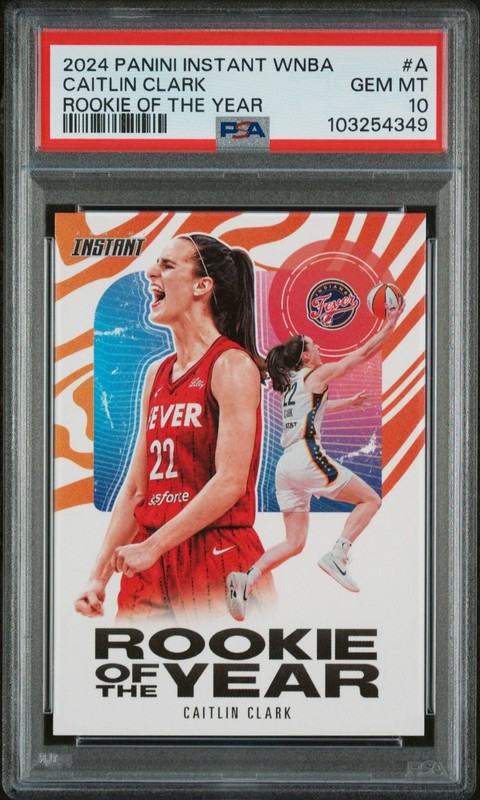 Caitlin Clark - PSA 10 - 2024 Panini Instant #CCROY Rookie of The Year