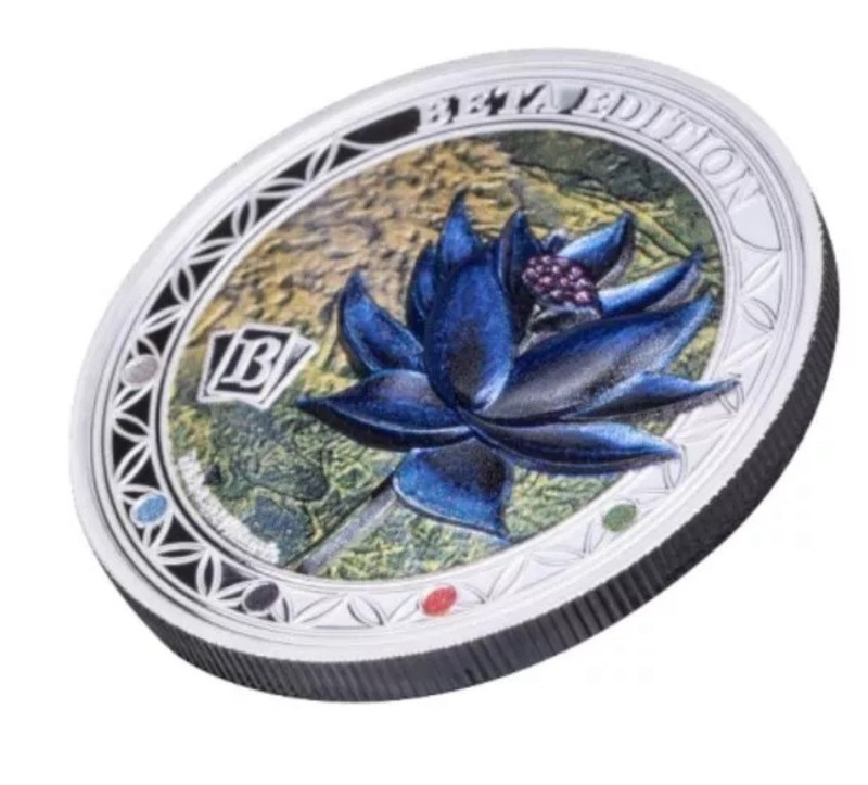 2024 Samoa Magic The Gathering Black Lotus Beta 1 oz Silver Proof Coin 2499 Mint view 2