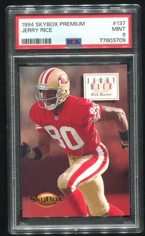 1994 Skybox Premium Jerry Rice #137 PSA 9 MINT HOF 49ERS