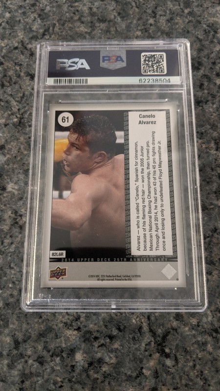 Canelo Alvarez 2014 Upper Deck Silver 178/250 True Rookie! PSA 9, Boxing,Mexico view 2
