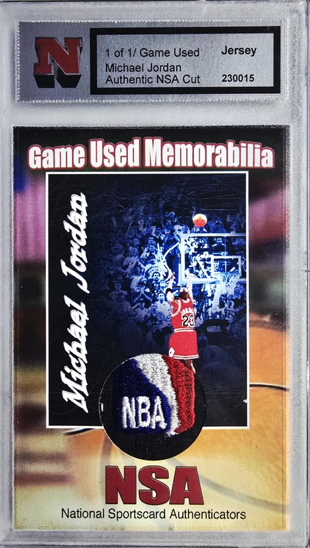 Michael Jordan NSA Logoman Game Worn Jersey Patch 1/1