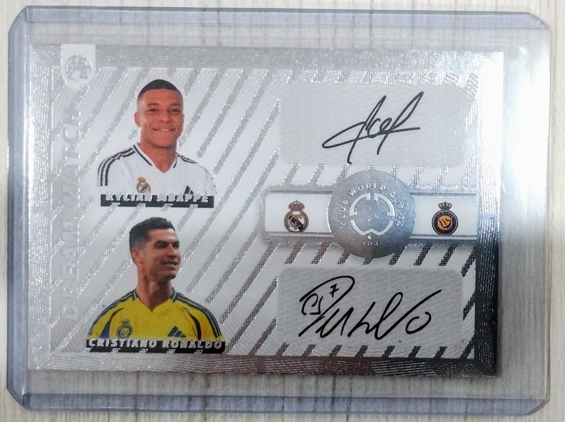 2025 FIFA CLUB WORLD CUP FE Card MBAPPE - CRISTIANO RONALDO Printed Auto 🔘