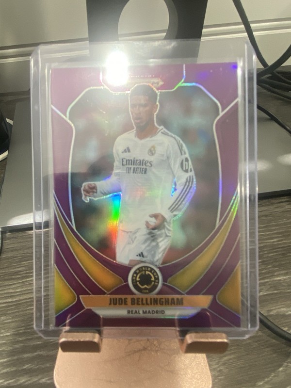 Jude Bellingham 2025 Panini Prizm FIFA Club World Cup Purple Prizm 45/125 Madrid view 2