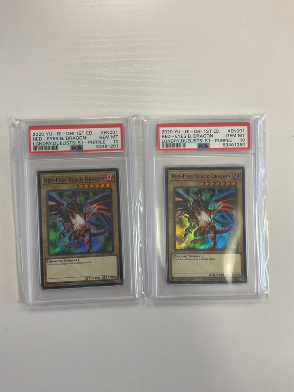 Red-Eyes Black Dragon - LDS1-EN001 Purple PSA 10 