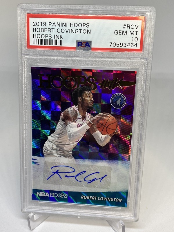 2019 NBA Hoops Ink Robert Covington CLIPPERS AUTO ROOKIE PSA 10 GEM MINT POP 1 view 2