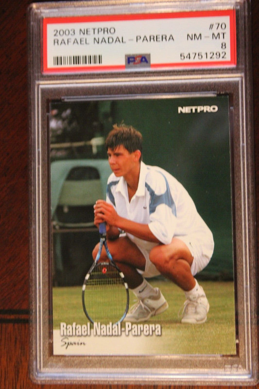 2003 Netpro Rafael Nadal - Parera Spain # 70 PSA 8 Mint Rookie RC