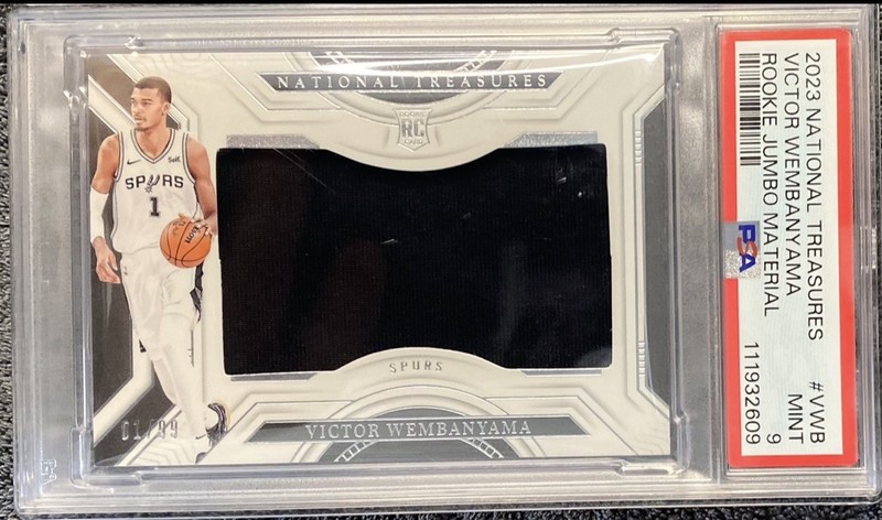 2023 National Treasures - Rookie Materials Victor Wembanyama 1/99 Jersey Match! 
