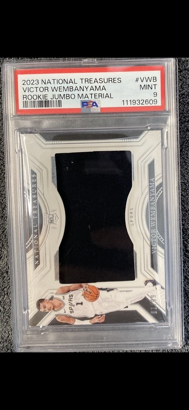 2023 National Treasures - Rookie Materials Victor Wembanyama 1/99 Jersey Match!  view 2