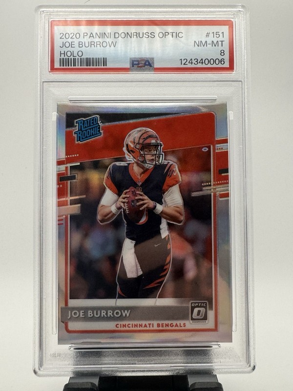 2020 Panini Donruss Optic - Rated Rookies Joe Burrow #151 Holo Prizm (RC)