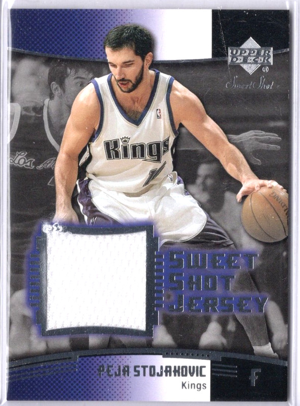 2004-2005 Sweet Shot Basketball Peja Stojakovic Game-Used Jersey Card