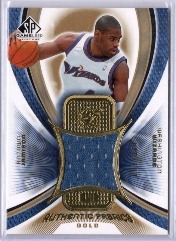 2005-06 SP Game Used Basketball Antwan Jamison Player-worn Jersey card #10/100
