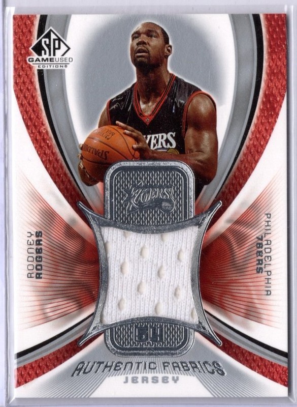 2005-06 SP Game Used Basketball Weber/Iguodala 76ers Player Worn Jersey Card #d