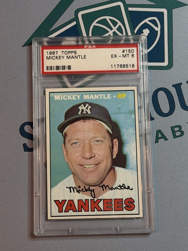 1967 Topps Set-Break #150 Mickey Mantle PSA 6 EX-MT