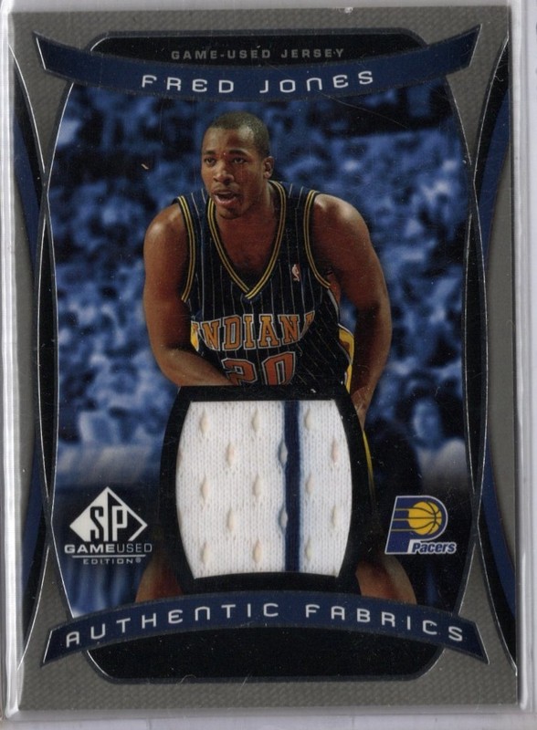 2004-2005 SP Game Used Basketball Fred Jones Game-Used Pacers Jersey Card