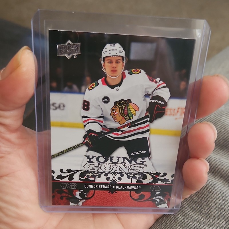 2023/24 Upper Deck Extended Series Young Guns Connor Bedard T-47 Blackhawks