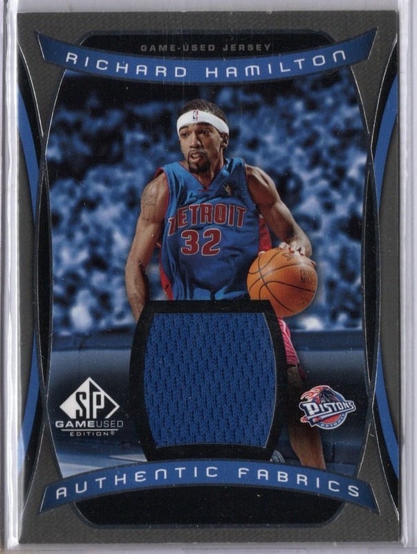 2004-05 SP Game Used Basketball Richard Hamilton Pistons Game-Used  Jersey Card