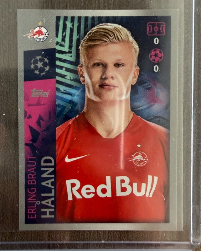 2019 2020 2021 STICKER HAALAND ROOKIE LOT #421 #419 PANINI TOPPS UCL FIFA 365 view 2