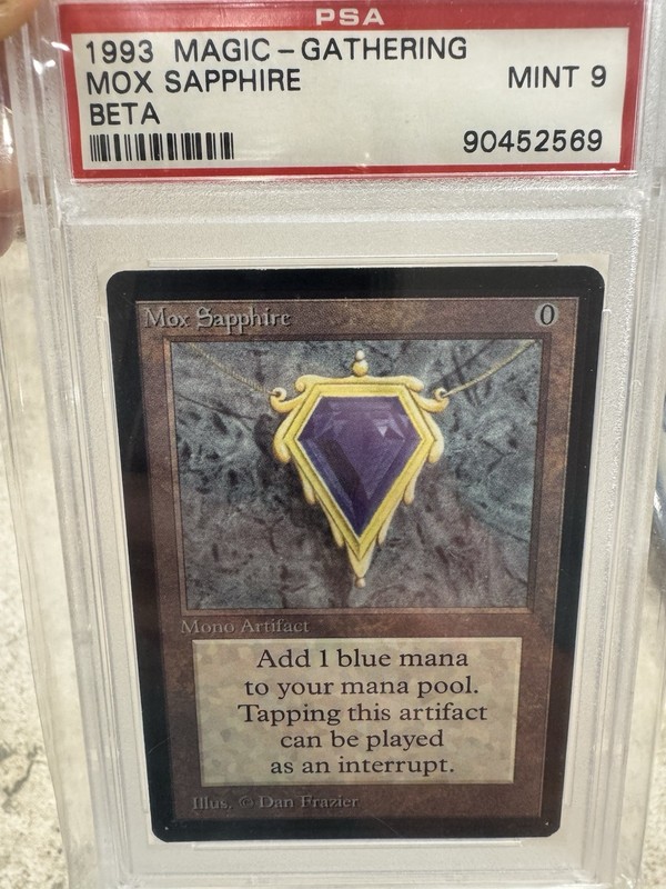 Mtg PSA 9 Beta Mox Sapphire | Magic the gathering | MINT | POWER 9