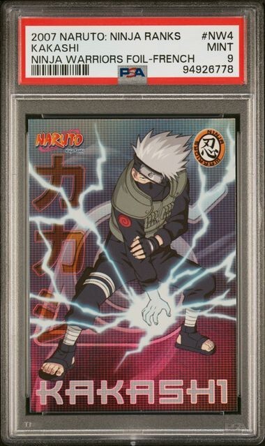KAKASHI 2007 Naruto: Ninja Ranks French Ninja Warriors #NW4 PSA 9 Mint *gb