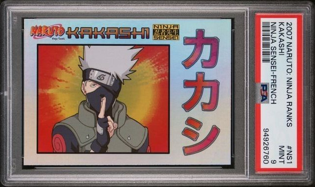 KAKASHI 2007 Naruto: Ninja Ranks French Ninja Sensei #NS1 PSA 9 Mint *gb