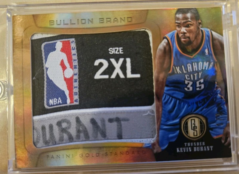 2012-13 Gold Standard Kevin Durant Bullion Brand Patch Logoman Tag 1/2 #77