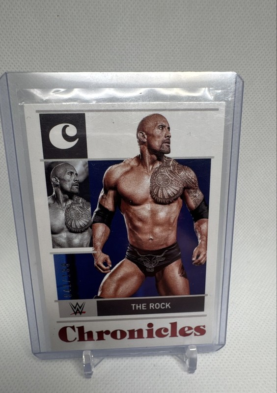 2022 Panini Chronicles WWE - The Rock #83 Red /199 Dwayne Johnson