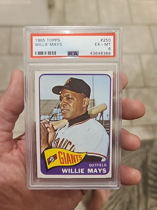 1965 Topps #250 Willie Mays PSA 6