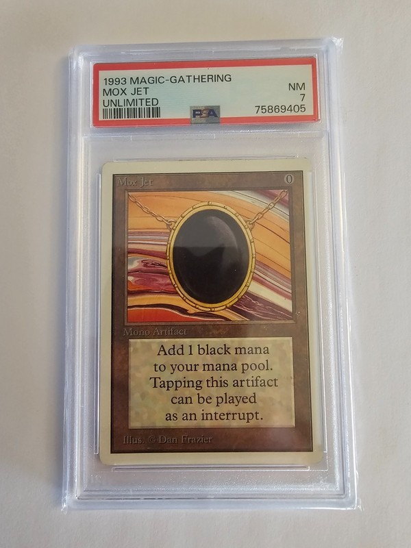 Mox Jet – Unlimited (Power 9) | PSA 7 NM | Vintage MTG