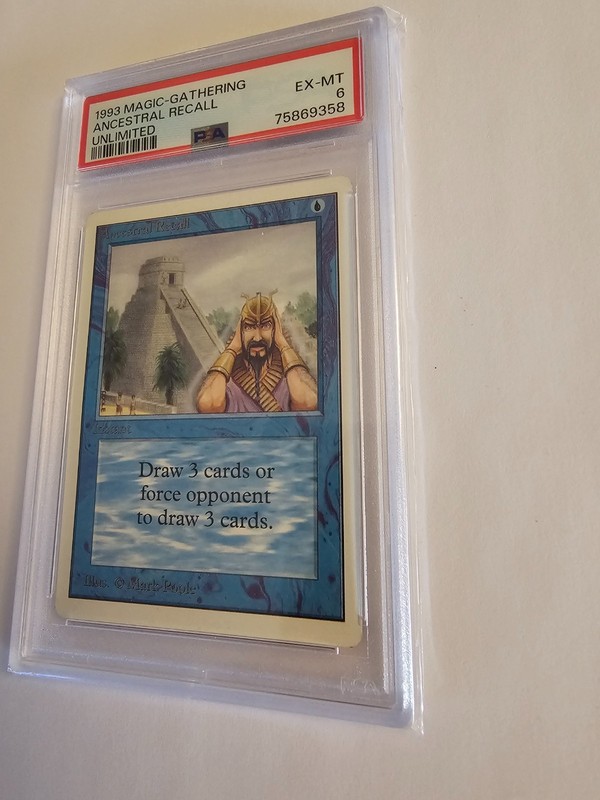 Ancestral Recall – Unlimited (Power 9) | PSA 6 EX-MT | Vintage MTG view 2