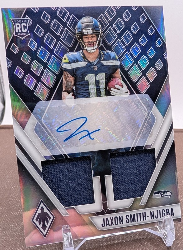 2023 Phoenix Jaxon Smith-Njigba RC Silver RPA Patch Auto /125  view 2