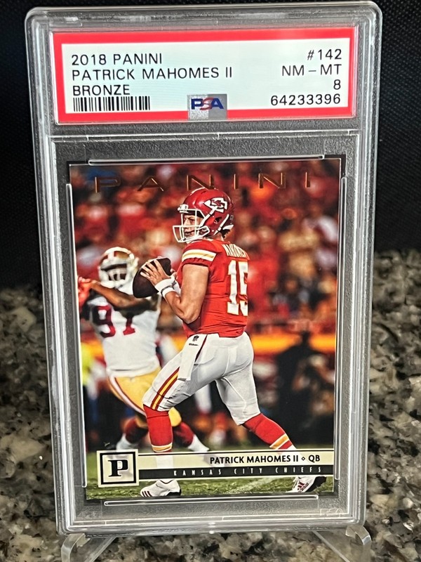 2018 Panini Patrick Mahomes II  2nd Year PSA 8
