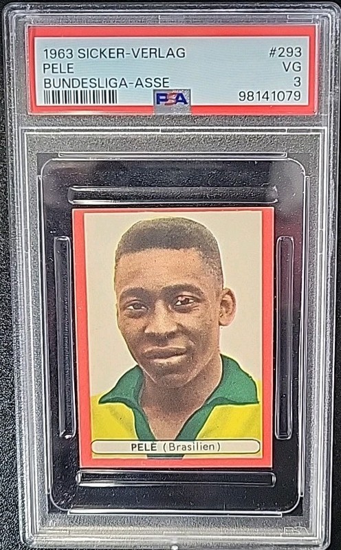 1963 Sicker Verlag Bundesliga Asse #293 Pele PSA 3