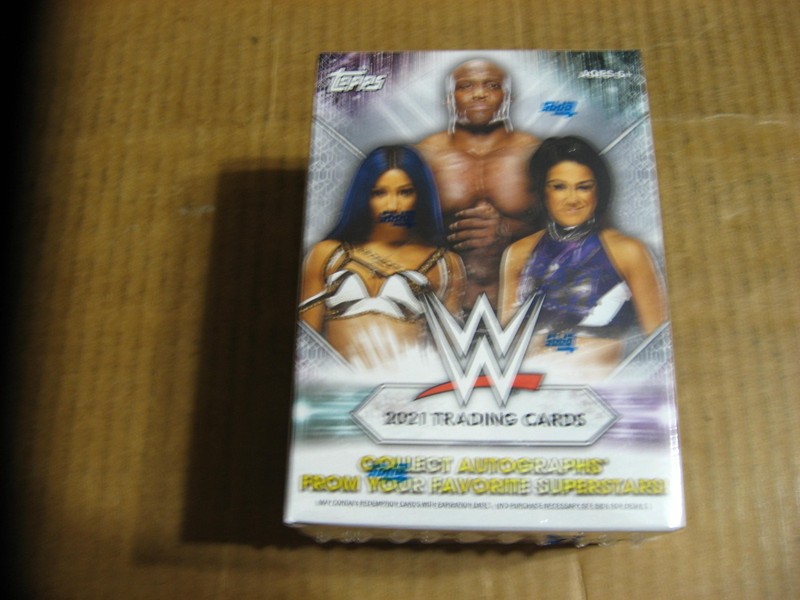 2021 Topps WWE Wrestling 11 Pack 77Card Box Autos Film Strip HOF 1 Relic Per Box view 2